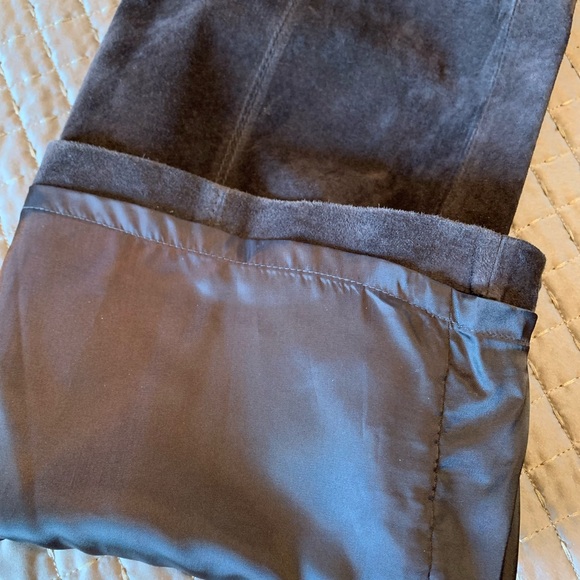LIZ CLAIBORNE 100% SUEDE PANTS - Picture 4 of 5